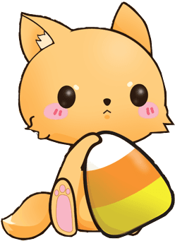 Kitty With Candy Corn Render By Temari222 - Art Sweet Animals - Transparent PNG Free Download | PNGio