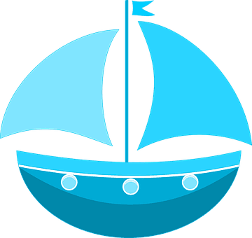 Sea Ship Traffic Ship Ship Ship Ship Ship - Blue Sailing Boat Tote Bag, Natural - Transparent PNG Free Download | PNGio