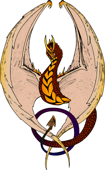 Vintage Dragon Illustration Large Tote Bag, Natural, - Transparent PNG Free Download | PNGio