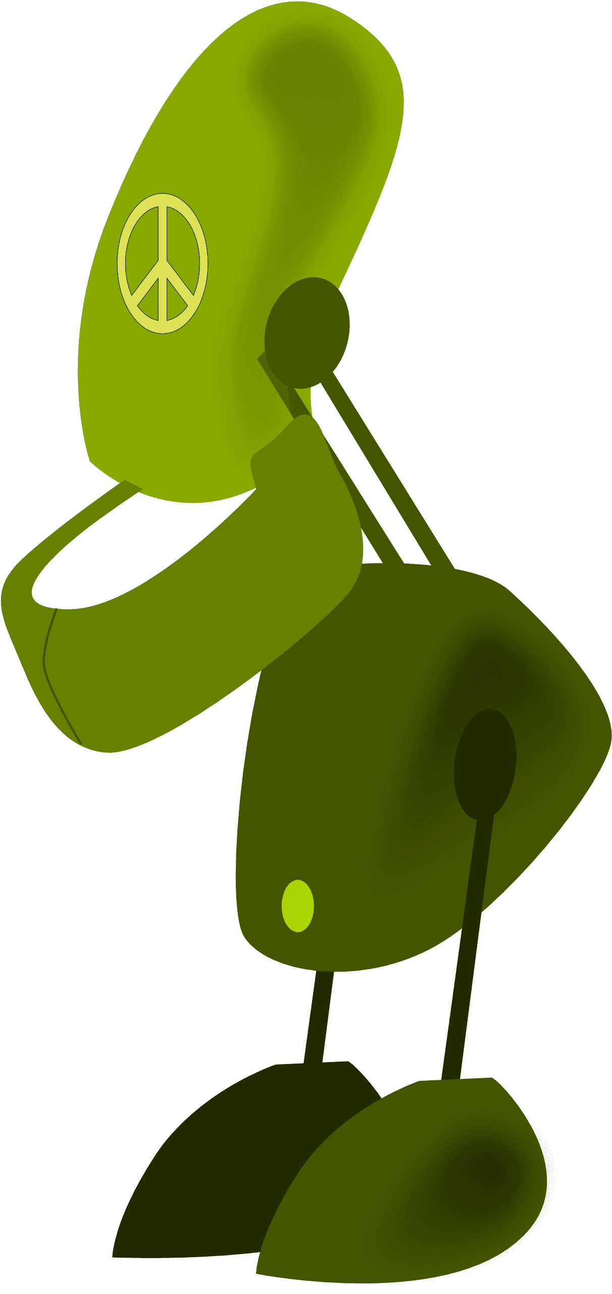 Robot Green Geometry Clipartist - Little Robot Tote Bag, Adult Unisex, Natural - Transparent PNG Free Download | PNGio