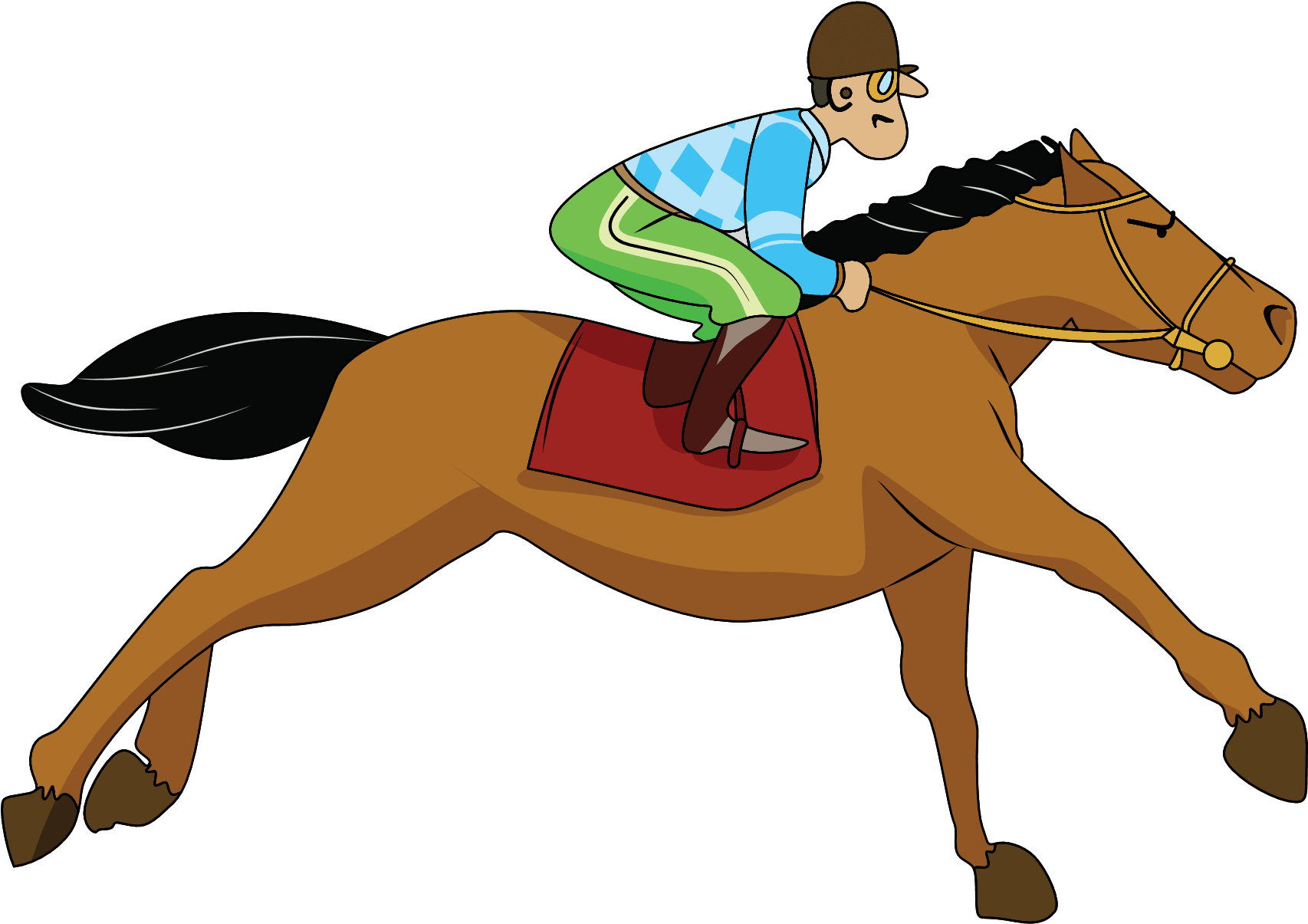 Galloping - Horse - Clipart - Mad Hatter On Horseback Tote Bag, Adult Unisex, Natural - Transparent PNG Free Download | PNGio