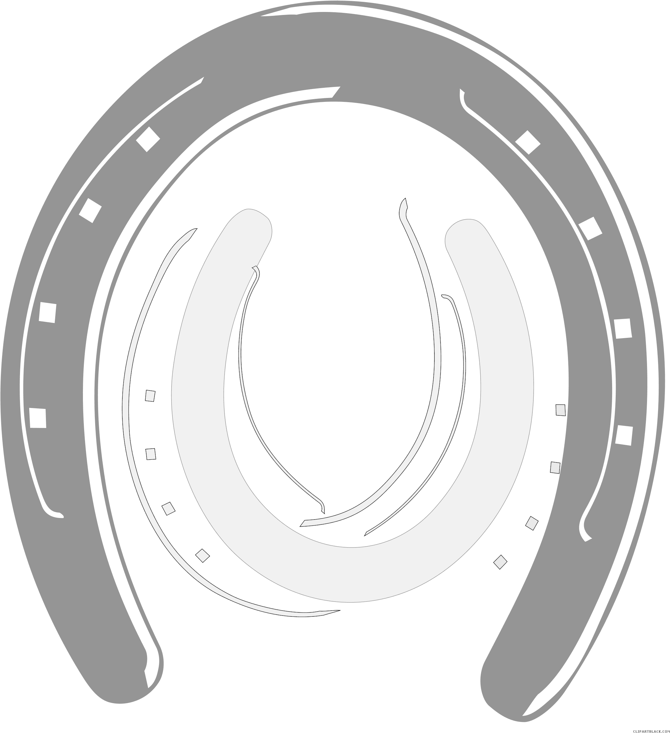 Horseshoe Animal Free Black White Clipart Images Clipartblack - Horse Shoe Graphic Design Tote Bag, Adult Unisex, Natural - Transparent PNG Free Download | PNGio