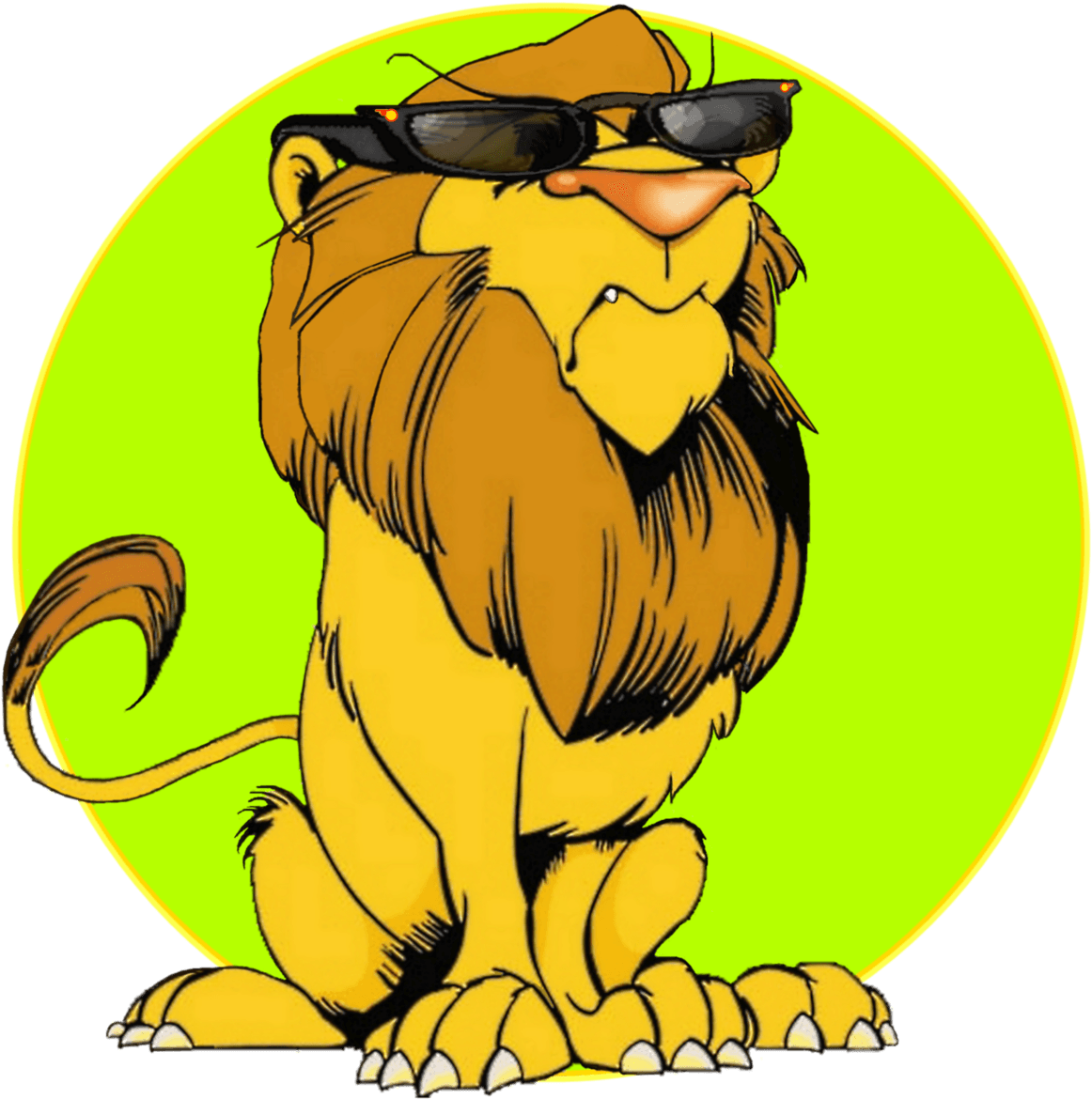 Painting, Cm ©2012 By Eddie Davis - Lion Cartoon Nature - Transparent PNG Free Download | PNGio