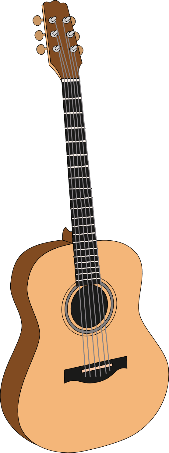 Free Guitar Clipart Image - Faith Saturn Dreadnought Acoustic Guitar, Hi Gloss - Transparent PNG Free Download | PNGio