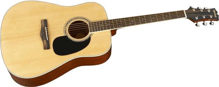 Acoustic Guitar Png Transparent Images - Mitchell Md100 Dreadnought Acoustic Guitar Natural - Transparent PNG Free Download | PNGio