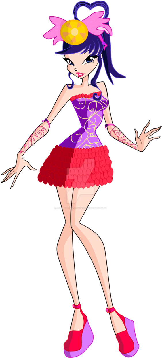Musa's Alfea Natural Park Party Outfit By Stellalopezwinxfor - Winx The Alfea Natural Park - Transparent PNG Free Download | PNGio