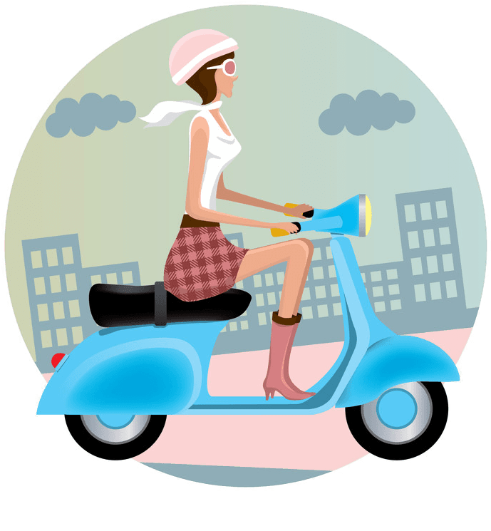 Conway Scooter Logo - Scooter Girl Jumbo Tote Bag, Natural - Transparent PNG Free Download | PNGio