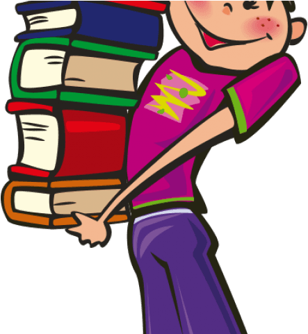 School Books Clipart - Cartoon & Books Tote Bag, Adult Unisex, Natural - Transparent PNG Free Download | PNGio