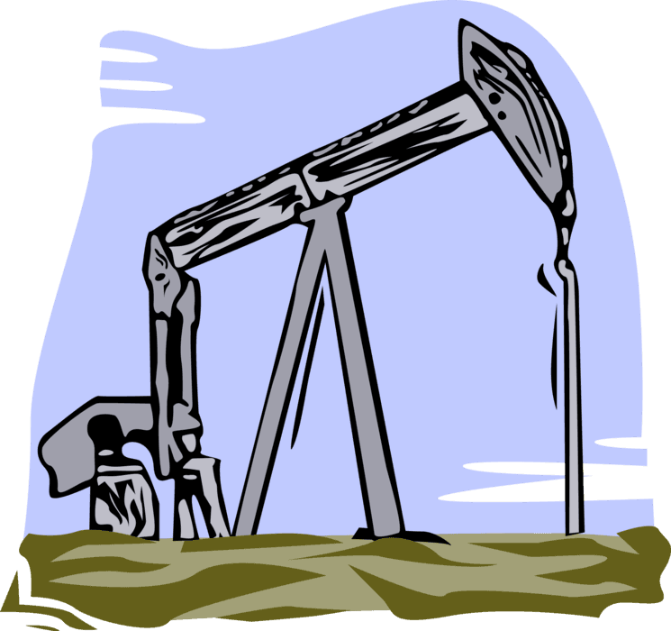 Vector Illustration Of Petroleum Industry Oil Well - Theme About Natural Resources - Transparent PNG Free Download | PNGio