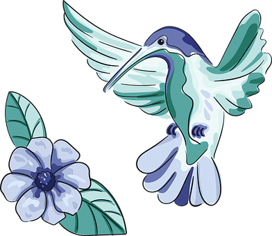 Hummingbird, Bird, Flower, Nature - Flower Nature Animal - Transparent PNG Free Download | PNGio