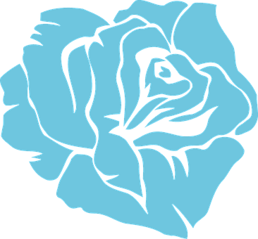 Rose Blue Flower Floral Blossom Nature Rom - ! 5'x7'area Rug - Transparent PNG Free Download | PNGio