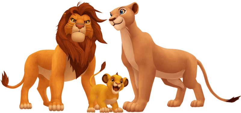 El Equipo De Animación Estuvo Una Temporada En África - Simba Nala And Kopa - Transparent PNG Free Download | PNGio