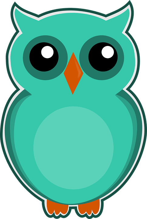 Owl, Blue, Green, Cartoon, Bird, Cute, Animal, Nature - Gambar Burung Hantu Kartun - Transparent PNG Free Download | PNGio