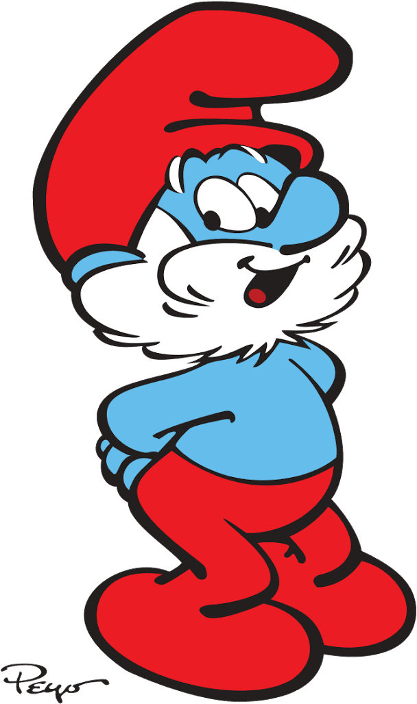 Honorable Mention Goes To Papa Smurf - Smurf Clipart - Transparent PNG Free Download | PNGio