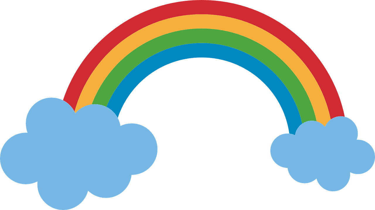 Rainbow Clouds Color Nature Png Image - Arco Iris Desenho Png - Transparent PNG Free Download | PNGio