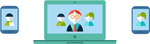 Video Conferencing And Other Collaboration Tools Create - Illustration - Transparent PNG Free Download | PNGio