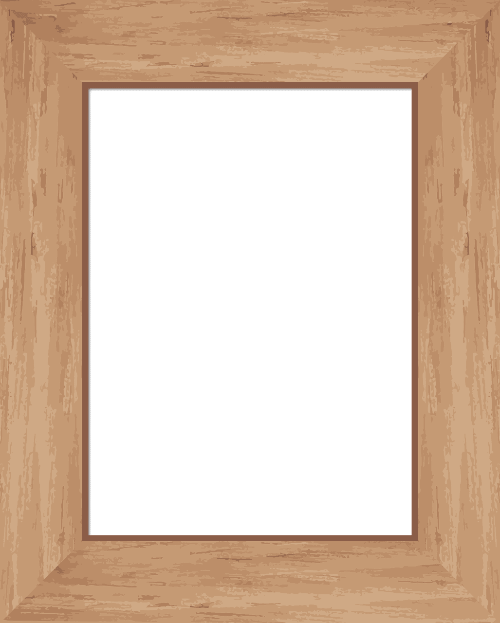 A Traditional And Classic Choice, Wooden Picture Frames - Frame Vectorpng - Transparent PNG Free Download | PNGio