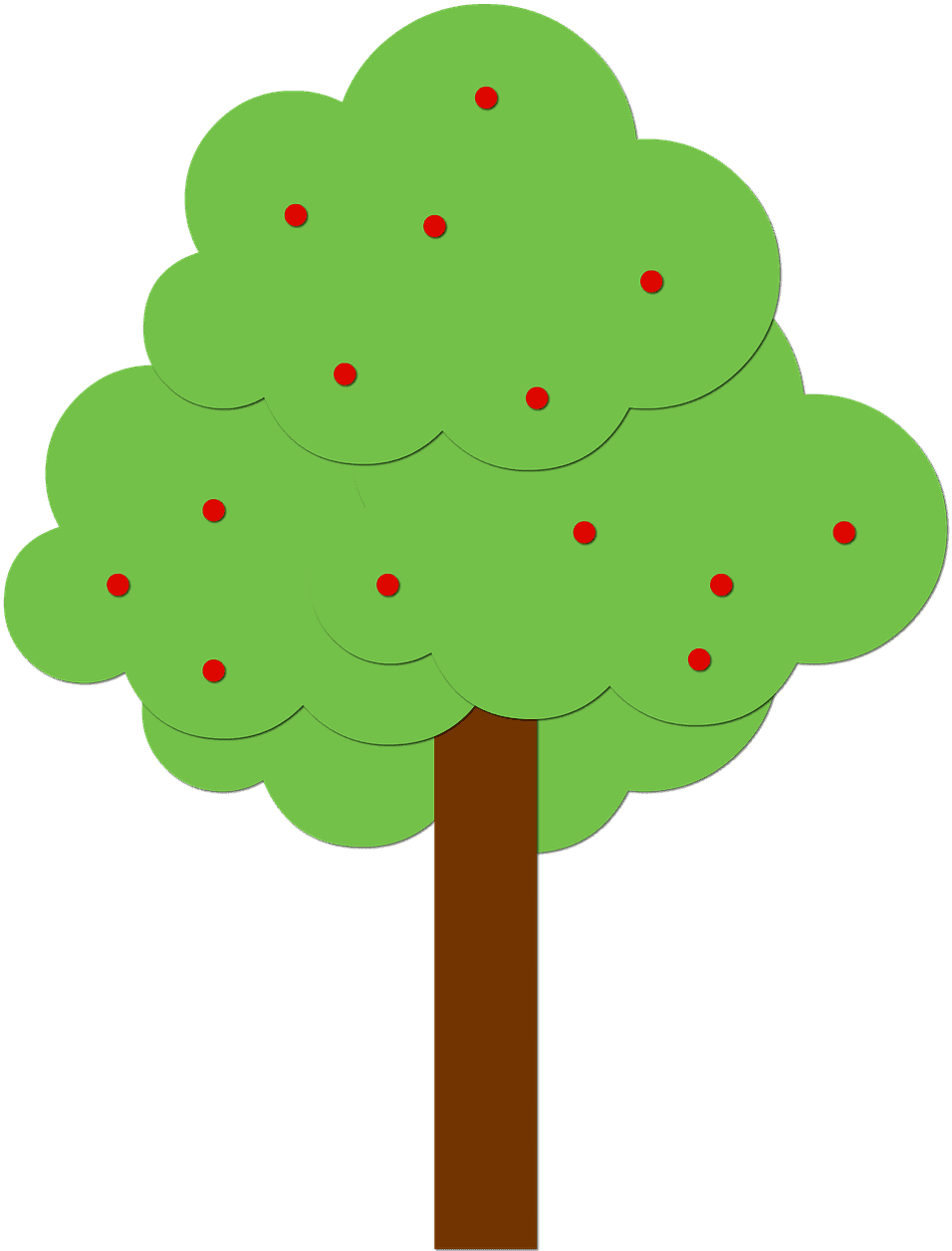 Forest, Tree, Fruits, Nature, Forest, Drawing - Illustration - Transparent PNG Free Download | PNGio