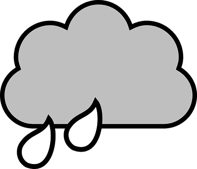 Cloud, Rain, Drops, Drawing, Sky, Nature - Rain Cloud Clipart - Transparent PNG Free Download | PNGio