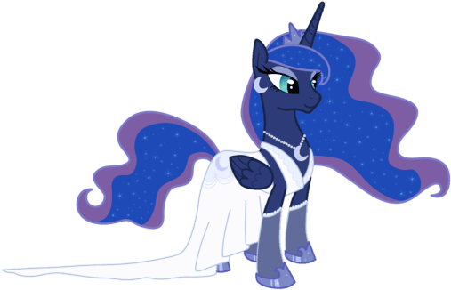 She Rehearsed In Her Head How She Would Act When She - My Little Pony Princess Luna Dress - Transparent PNG Free Download | PNGio