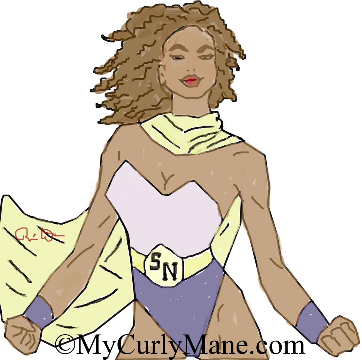 Illustrated Natural Hair Art - Princess Mononoke - Transparent PNG Free Download | PNGio