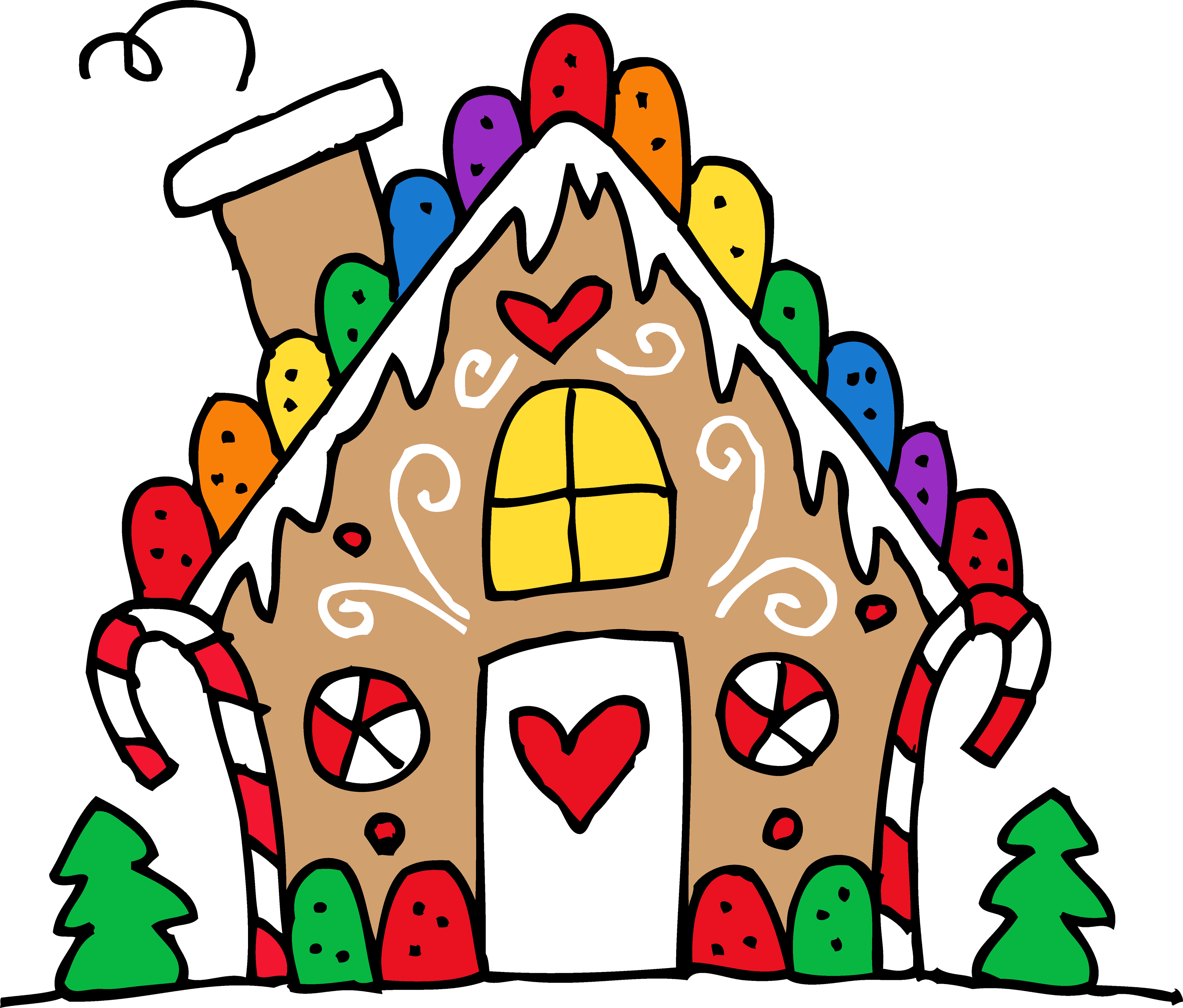 Free Christmas Clipart Gingerbread House - Christmas Food Clip Art - Transparent PNG Free Download | PNGio