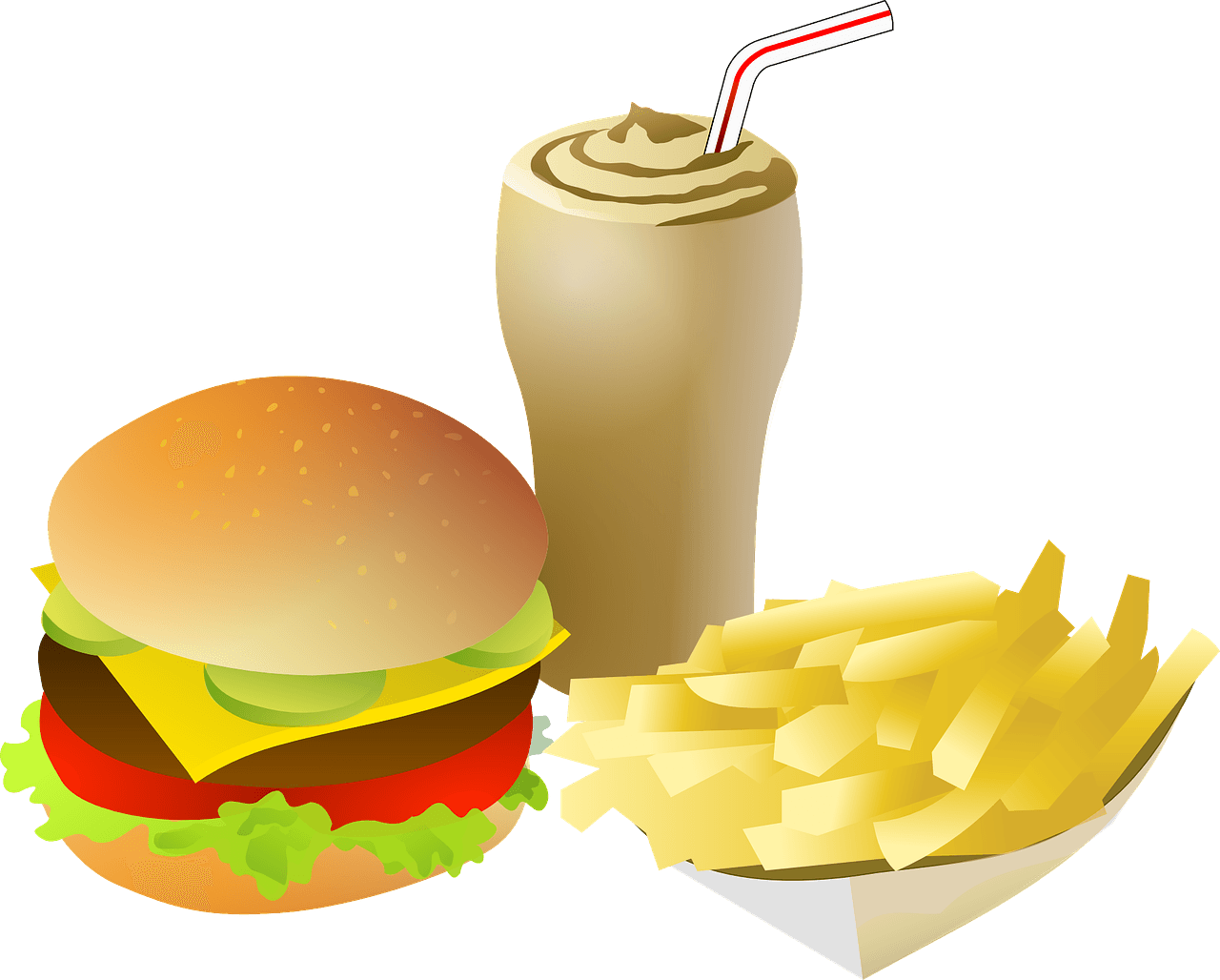Animated Chips And French Fries Image - Fast Food Clipart Png - Transparent PNG Free Download | PNGio