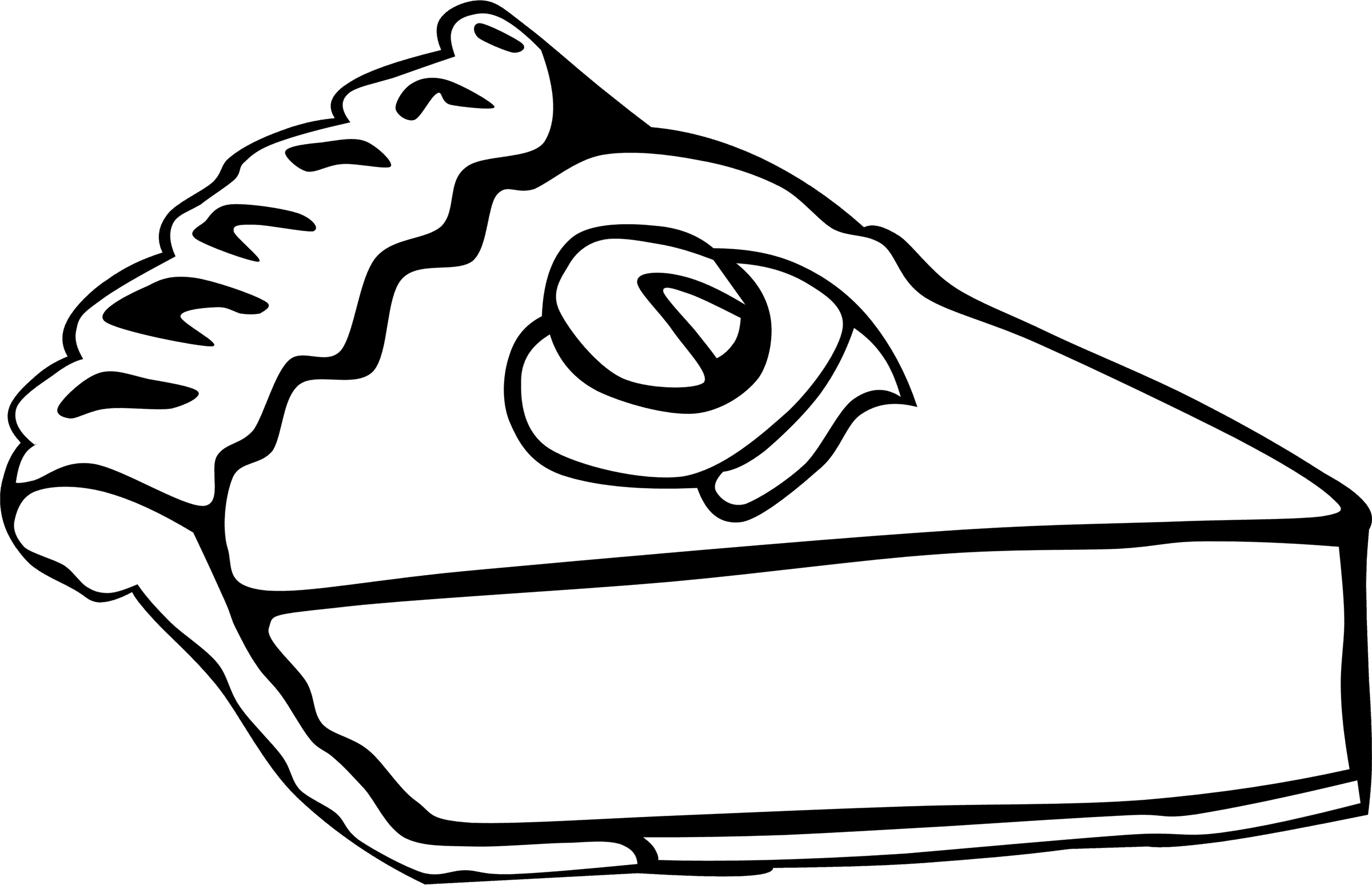 Big Image - Thanksgiving Food Clipart Black And White - Transparent PNG Free Download | PNGio