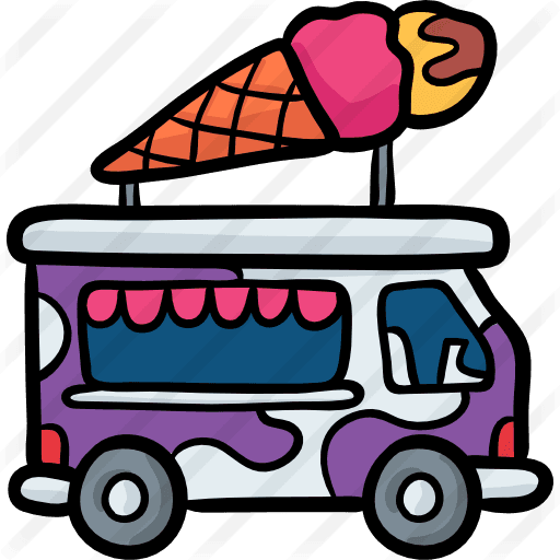 Ice Cream Truck - Food Truck - Transparent PNG Free Download | PNGio
