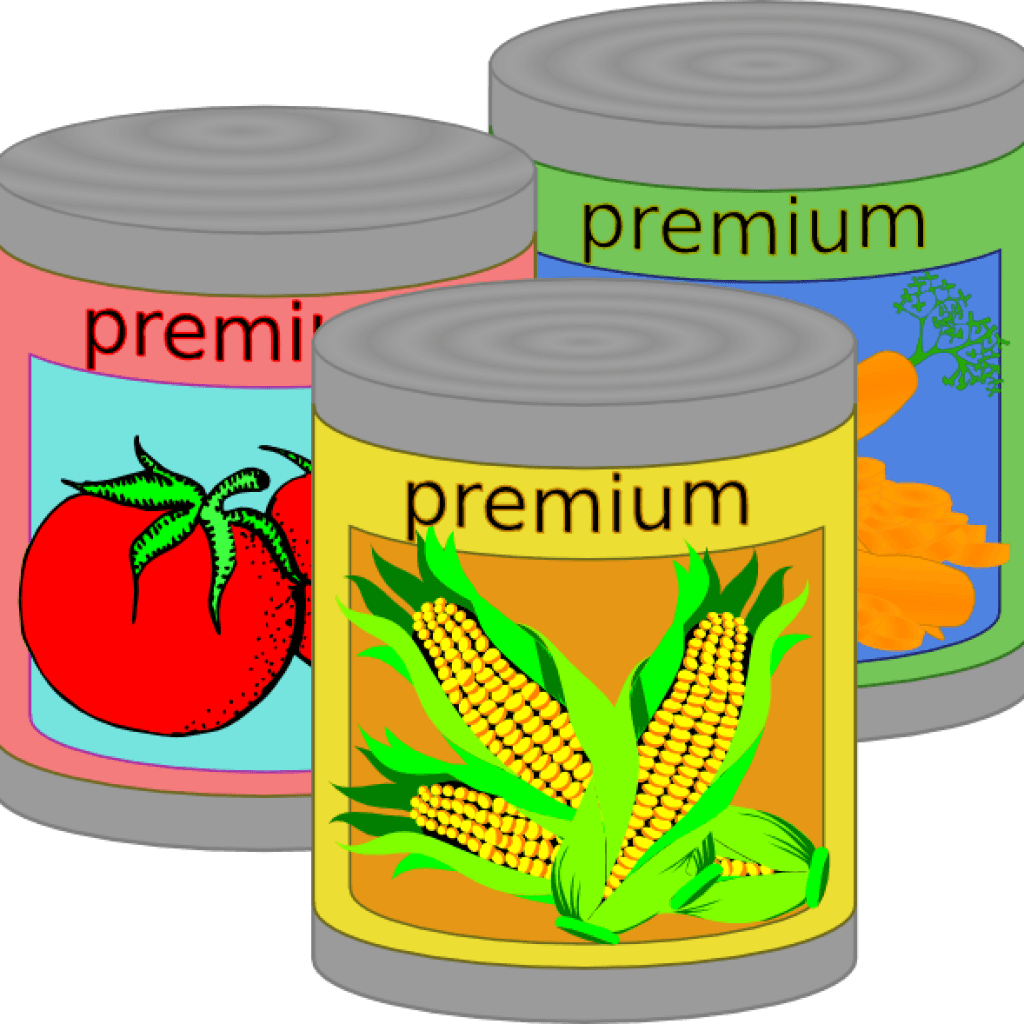 Canned Food Clipart Canned Food Clip Art At Clker Vector - Canned Food Clip Art - Transparent PNG Free Download | PNGio