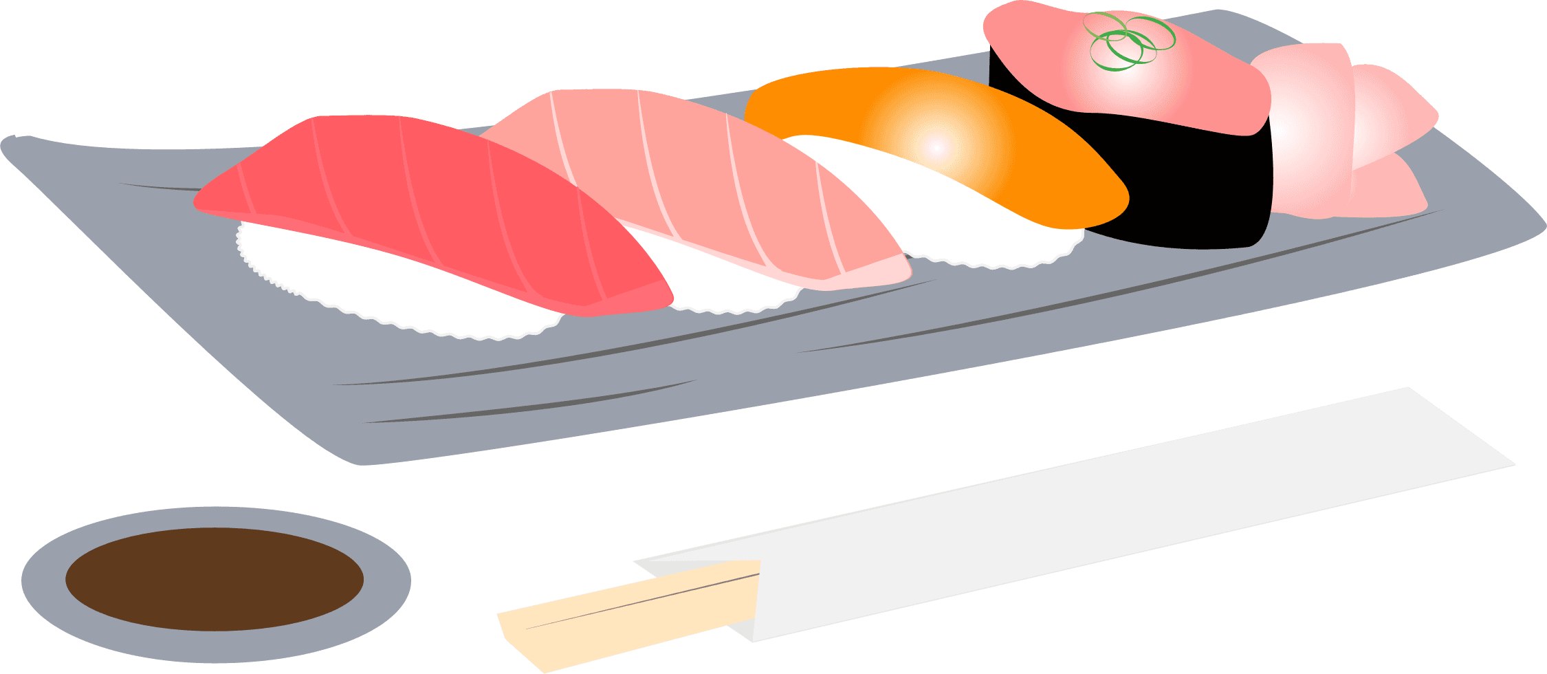 Sushi Assortment - Japanese Food Cartoon Png - Transparent PNG Free Download | PNGio