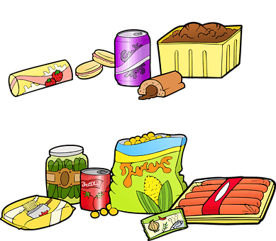 Fast Food Junk Food Industrial Food Burger - Unhealthy Food Sales Vs Healthy - Transparent PNG Free Download | PNGio