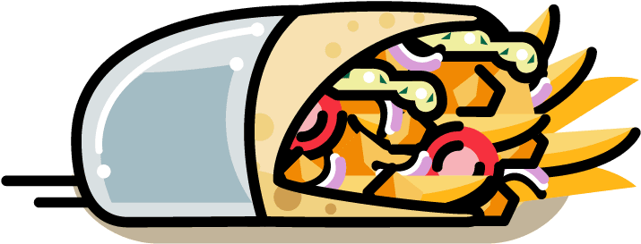 Gyros Pita Chicken 4,70 Euro - Food - Transparent PNG Free Download | PNGio