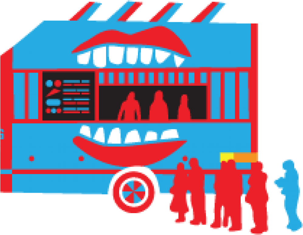 The Middle Feast Food Truck - Food Truck Red And Blue - Transparent PNG Free Download | PNGio