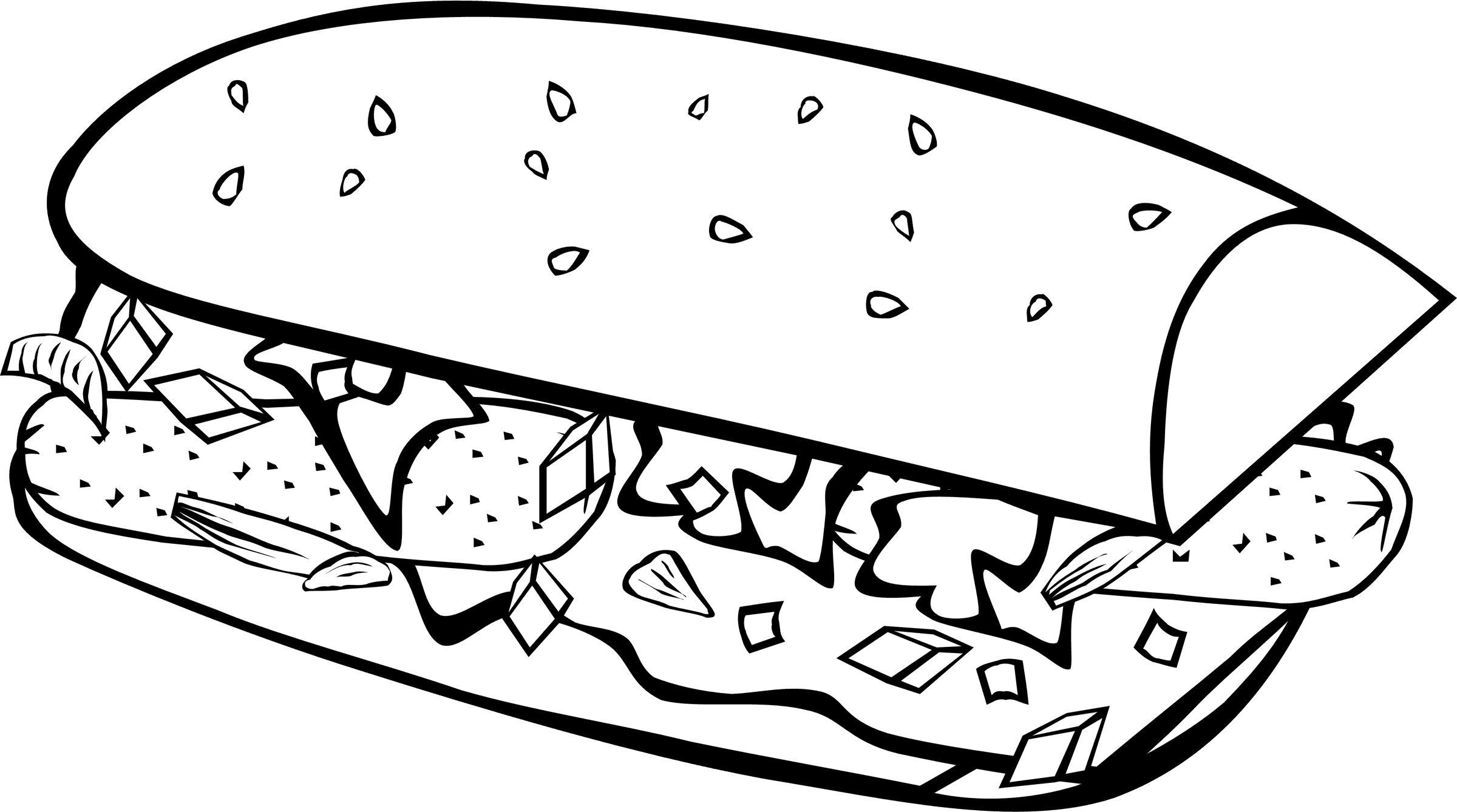 Food Drawings Black And White - Transparent PNG Free Download | PNGio
