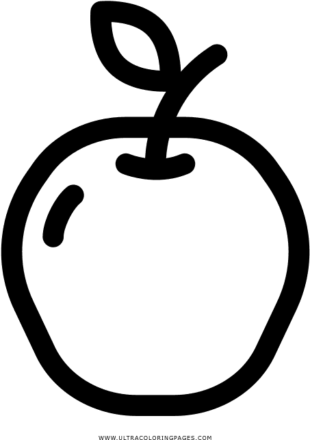 Apple Coloring Page - Food - Transparent PNG Free Download | PNGio
