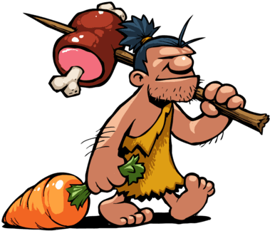 Caveman Hair Removal - Caveman With Food - Transparent PNG Free Download | PNGio