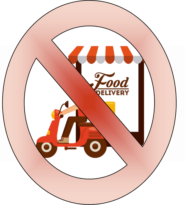 Outside Food Delivery Services - Food Delivery Cartoon - Transparent PNG Free Download | PNGio