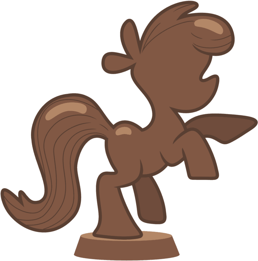 Chocolate Pony Statue By Pikamander2 - Mlp Pictures Of Foods - Transparent PNG Free Download | PNGio