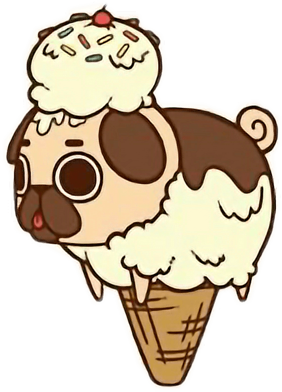 Report Abuse - Drawing Of Food Cute Pugs - Transparent PNG Free Download | PNGio