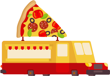 Pizza Car Food Truck - Fast Food - Transparent PNG Free Download | PNGio