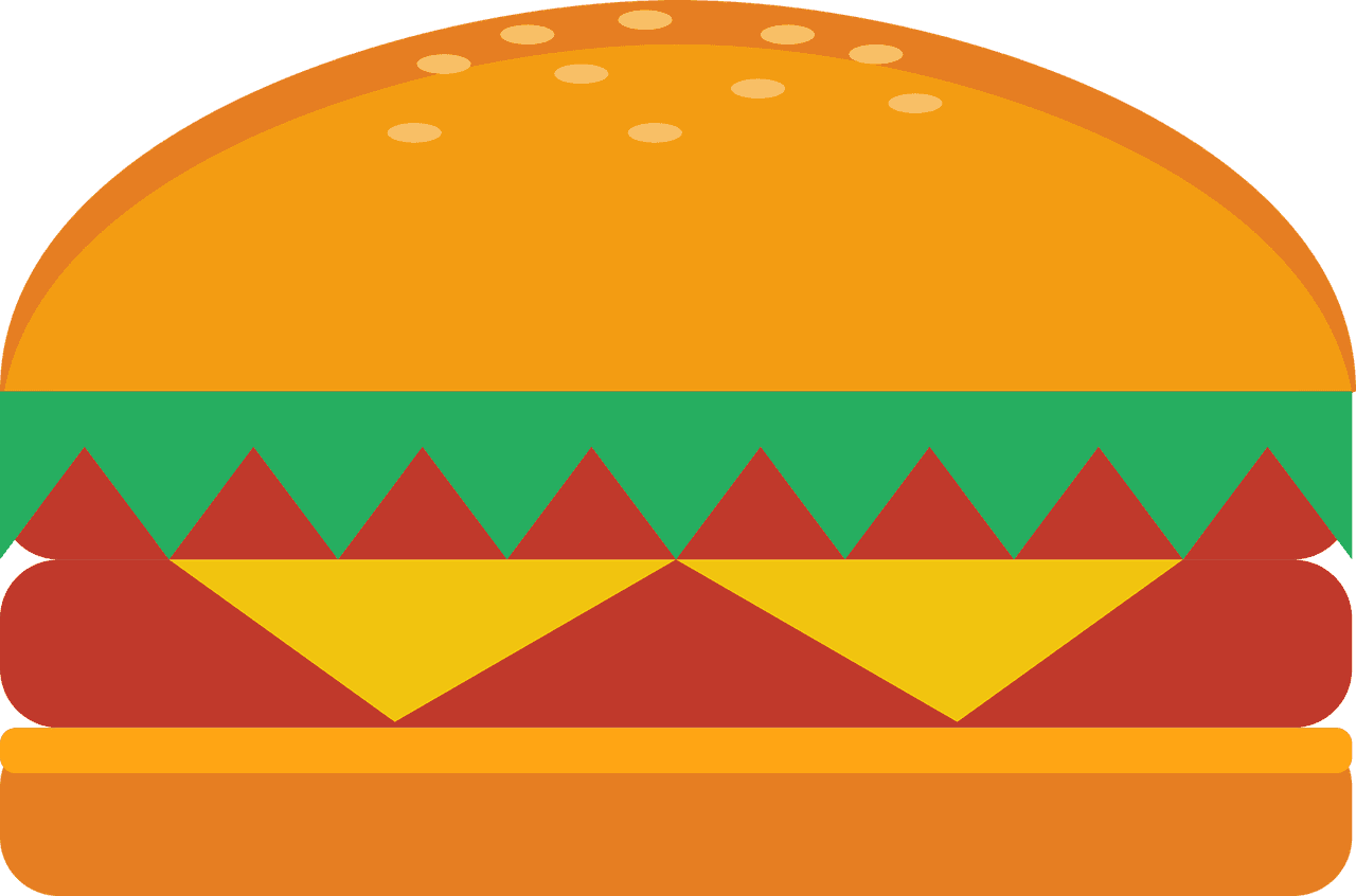 Veggie Burger Clipart Transparent Food - Food - Transparent PNG Free Download | PNGio