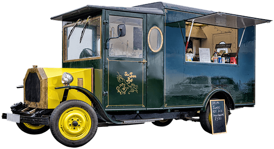 Classic Car Clipart Transparent - Food Truck Old Png - Transparent PNG Free Download | PNGio