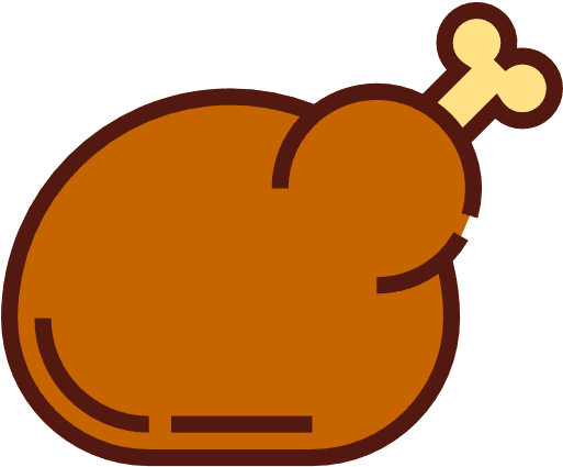 Cartoon Chicken Leg Download - Chicken As Food - Transparent PNG Free Download | PNGio