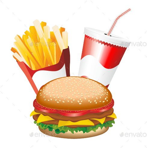 Fast Food Hamburger Fries And Drink Menu Preview Png - Fast Food Hamburger Fries And Drink Pillow Case - Transparent PNG Free Download | PNGio