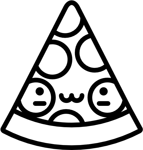 Pizzas, Italian Food, Unhealthy, Food And Restaurant, - Junk Food Cute Food Drawings - Transparent PNG Free Download | PNGio