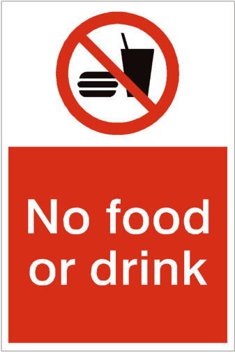 No Food Or Drink Sign - No Food Waste Sign - Transparent PNG Free Download | PNGio