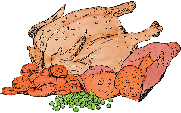 Grain Free Puppy Food Chicken With Sweet Potato Carrots - Food - Transparent PNG Free Download | PNGio