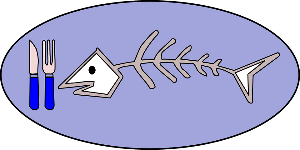 Fish Skeleton Cartoon 4, - Sea Food Clip Art - Transparent PNG Free Download | PNGio