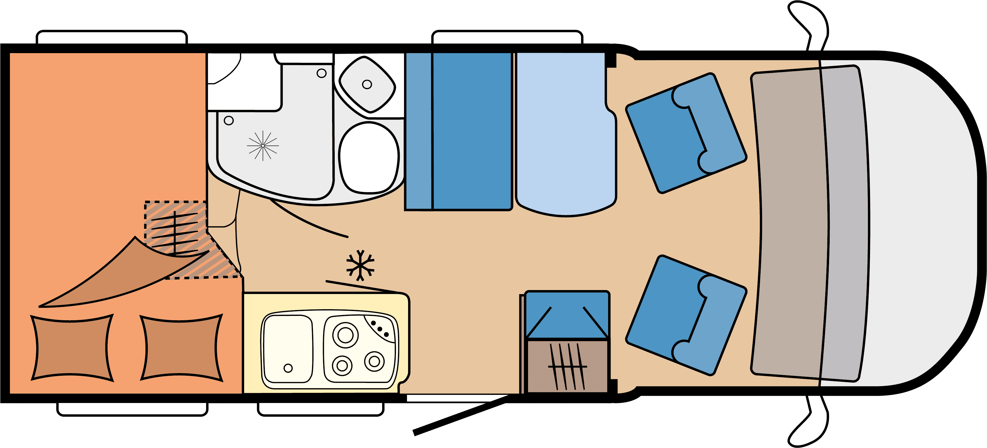 V 60 Gf De Luxe - Recreational Vehicle - Transparent PNG Free Download | PNGio